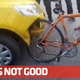 Illustration for article titled Look At What A Bicycle Did To This Crappy Car